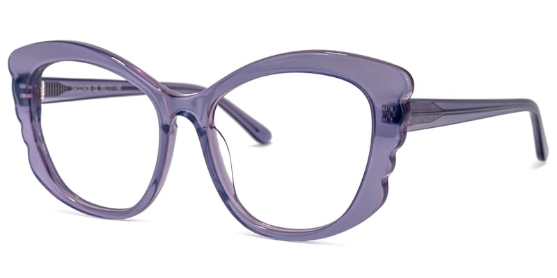 Irina Cateye Purple Glasses | Zeelool Glasses1