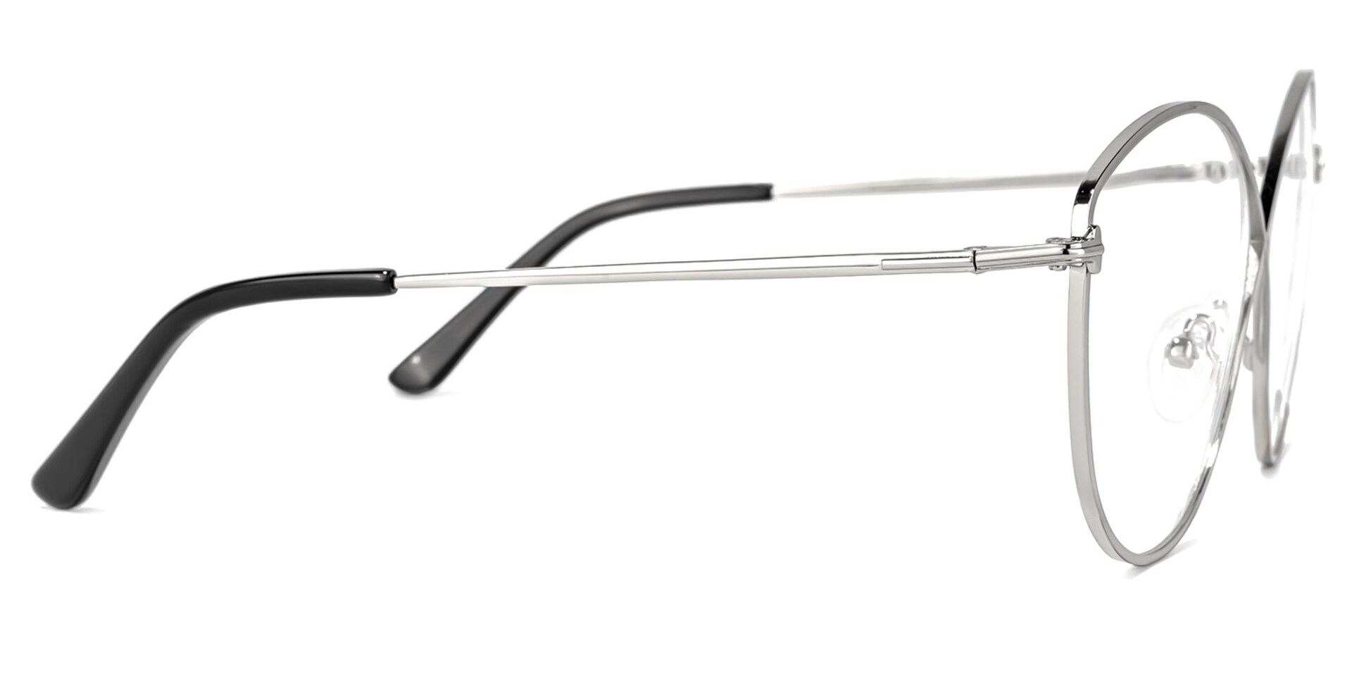 Garcia Geometric Silver Glasses | Zeelool Glasses2