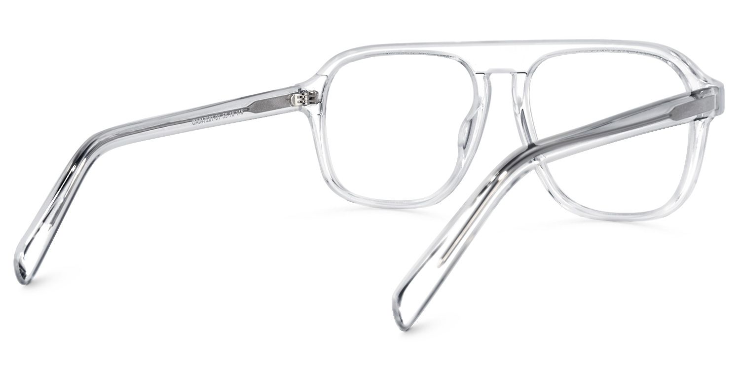 Shane Geometric Clear Glasses | Zeelool Glasses3