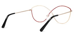 Garcia Geometric Red-Gold Glasses3