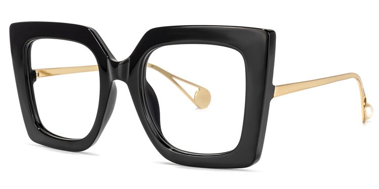 Qatar Square Black Glasses