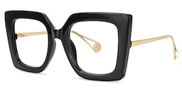 Qatar Square Black Glasses1