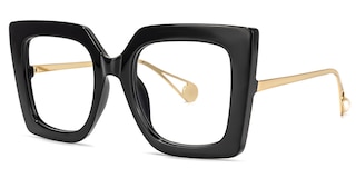 Qatar Square Black Glasses1