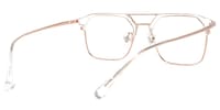 Mestey Sqaure Rose-Gold Glasses3