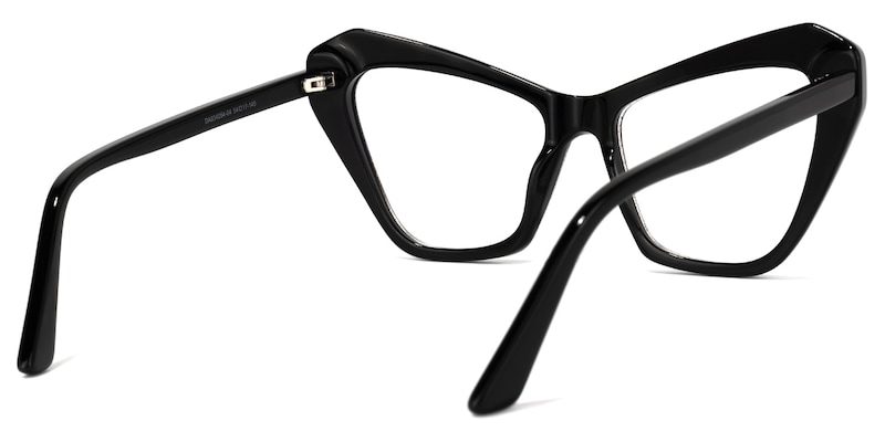 Benita Cateye Black Glasses | Zeelool Glasses3