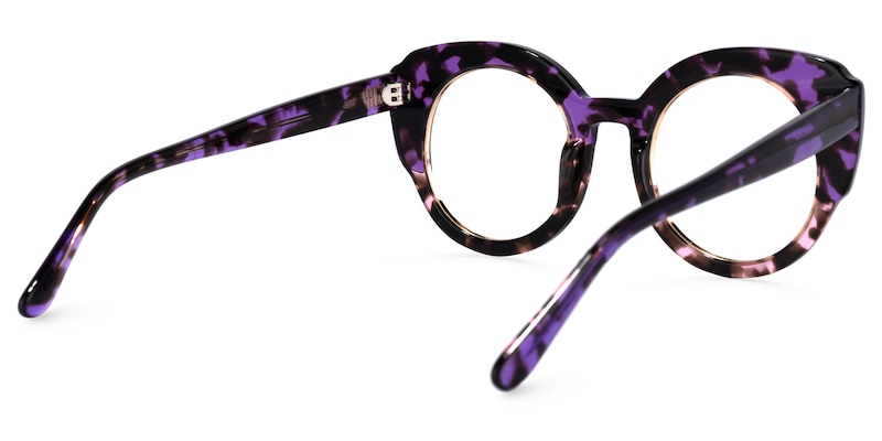 Schwan Cateye Purple-Tortoise Glasses | Zeelool Glasses3