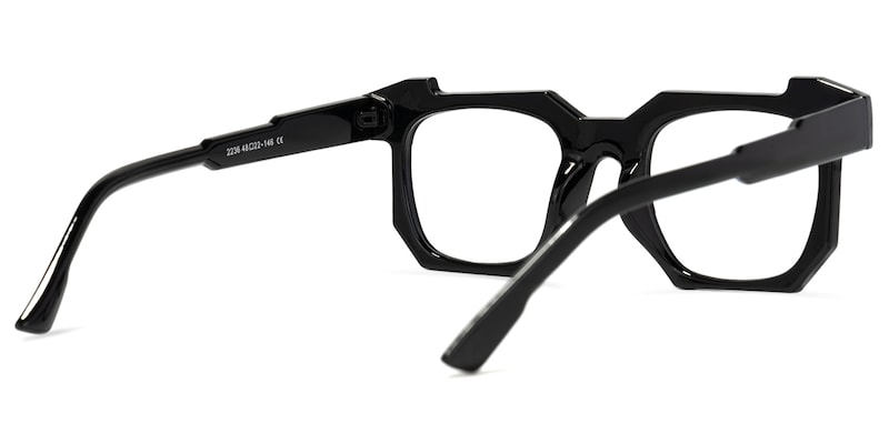 Furlow Square Black Glasses | Zeelool Glasses3