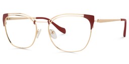 Cicero Square Dark-Red Glasses2