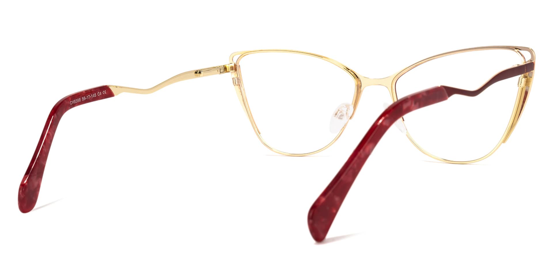 Dodin Cateye Red Glasses | Zeelool Glasses3