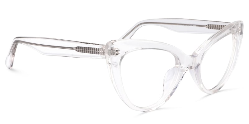 Claudette Cat Eye Crystal Glasses | Zeelool Glasses2