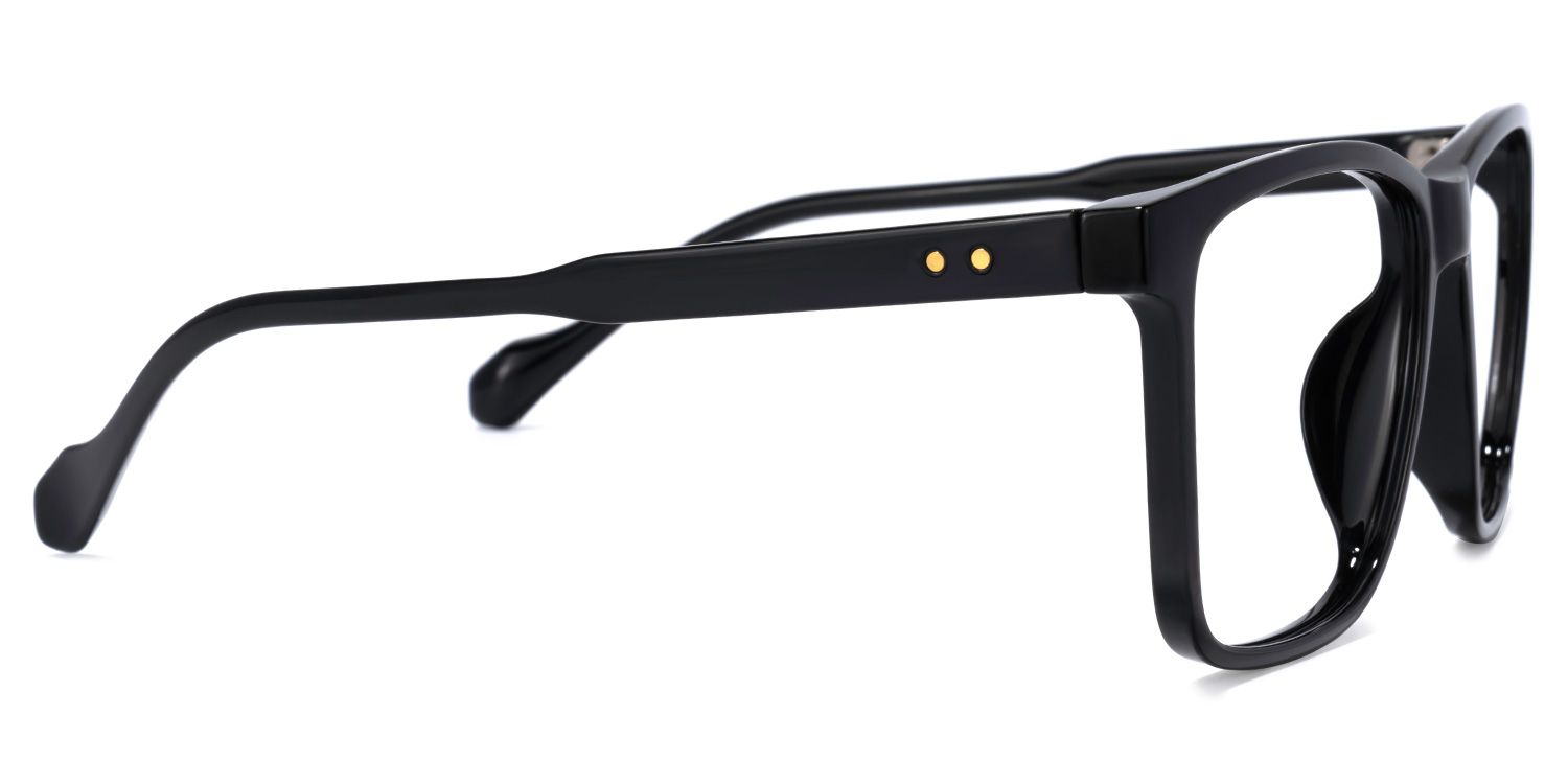 Burgos Square Black Glasses | Zeelool Glasses2