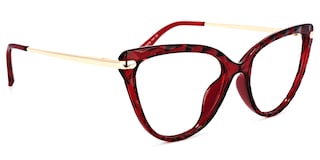 Lucas Cateye Red Glasses2