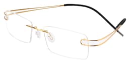 Skyler Rectangle Titanium Glasses 4