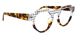 Karla Geometric Tortoise Glasses2