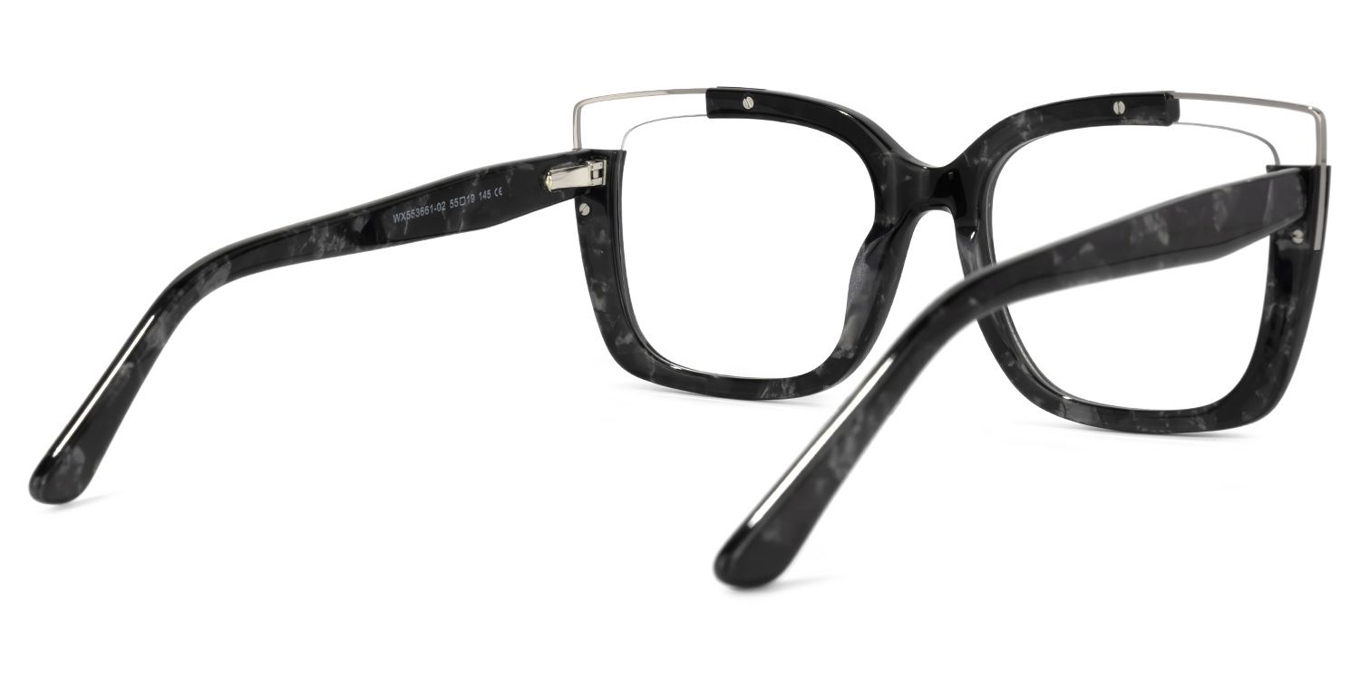 Dortch Square Black-Marble Glasses | Zeelool Glasses3