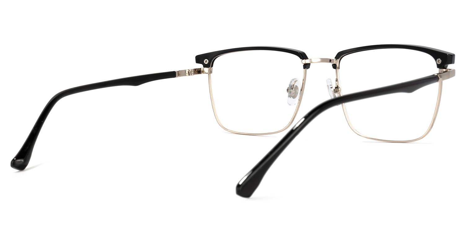 Kierriah Browline Black Glasses | Zeelool Glasses3
