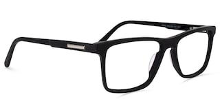 Daniel Rectangle Black Glasses2