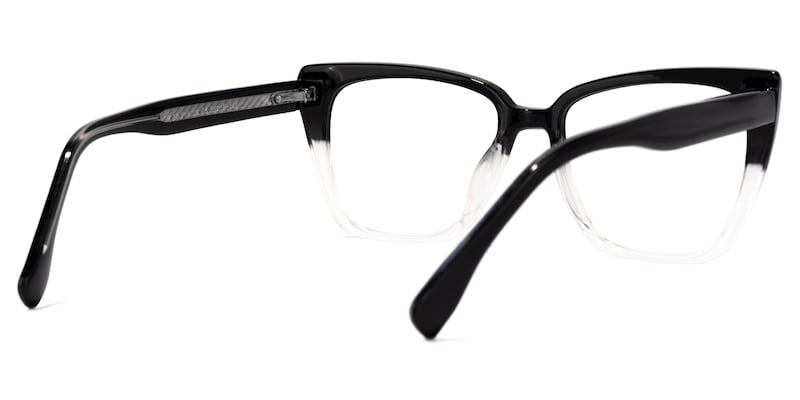 Baskin Square Black-Crystal Glasses | Zeelool Glasses3
