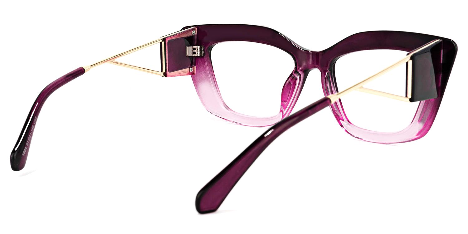 Ferrer Cateye Purple Glasses | Zeelool Glasses3