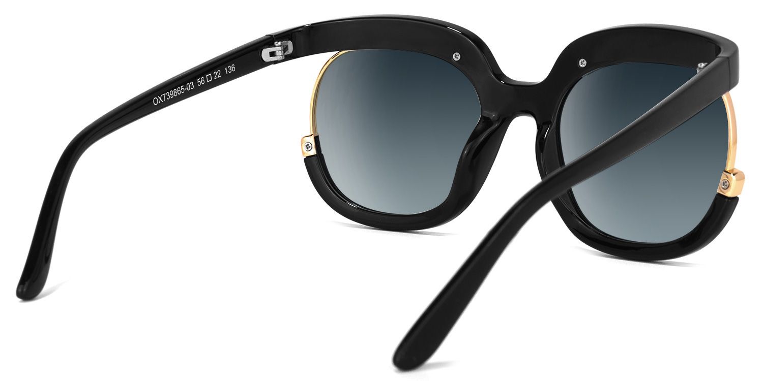 Darice Black Round Polarized Sunglasses for Driving | ZEELOOL CA3