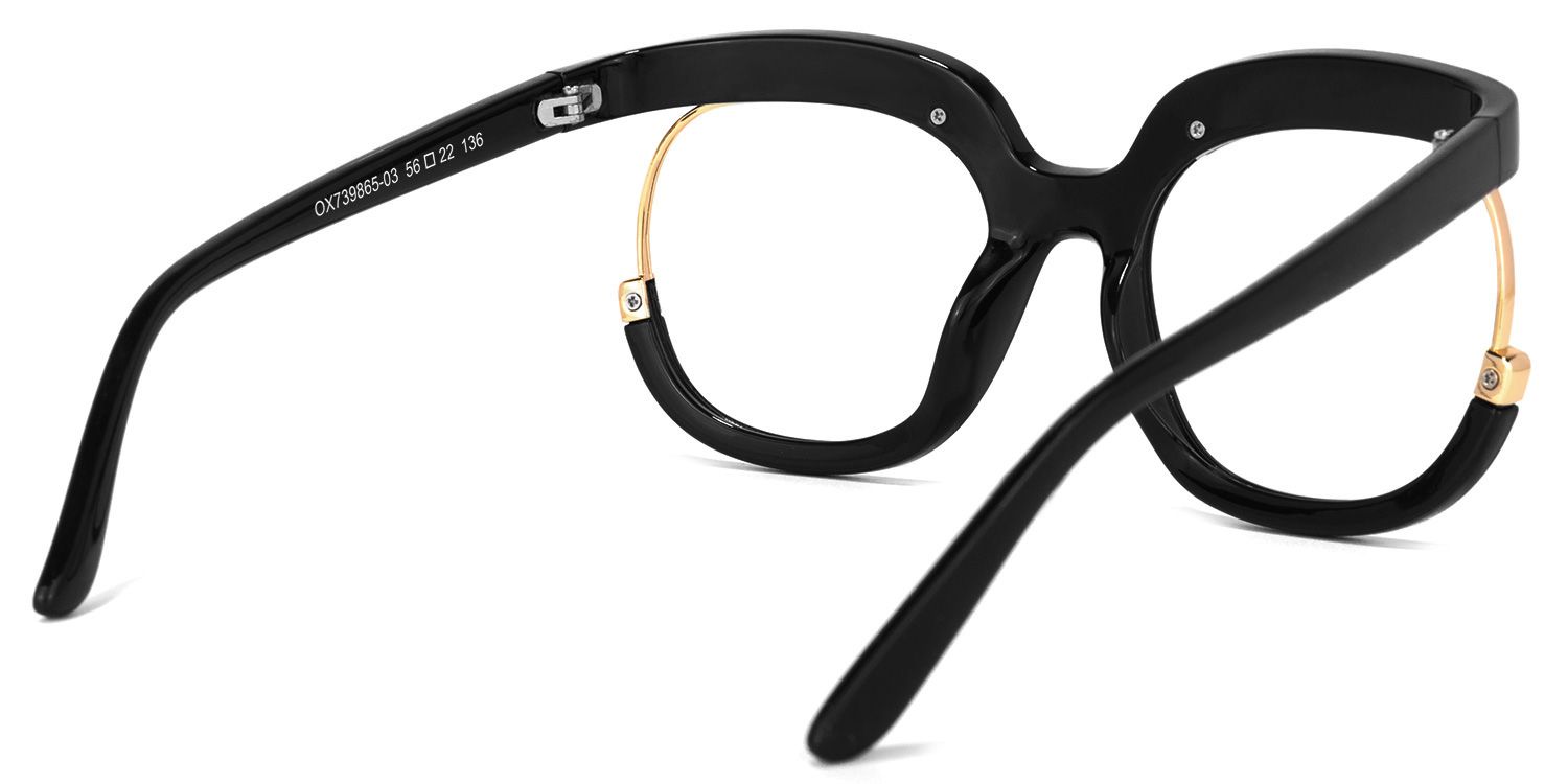 Darice Round Black Glasses | ZEELOOL Canada3