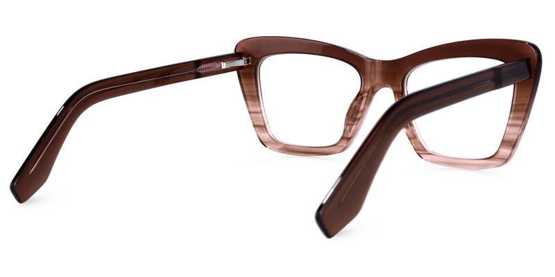 Armelin Cateye Brown Glasses | Zeelool Glasses3