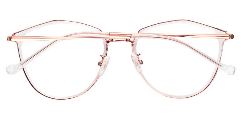 Cherry Geometric Glasses | Zeelool Glasses3