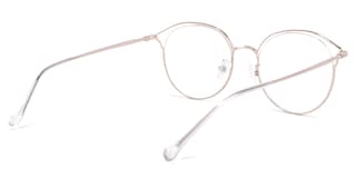 Edwards Geometric Rose-Gold Glasses4