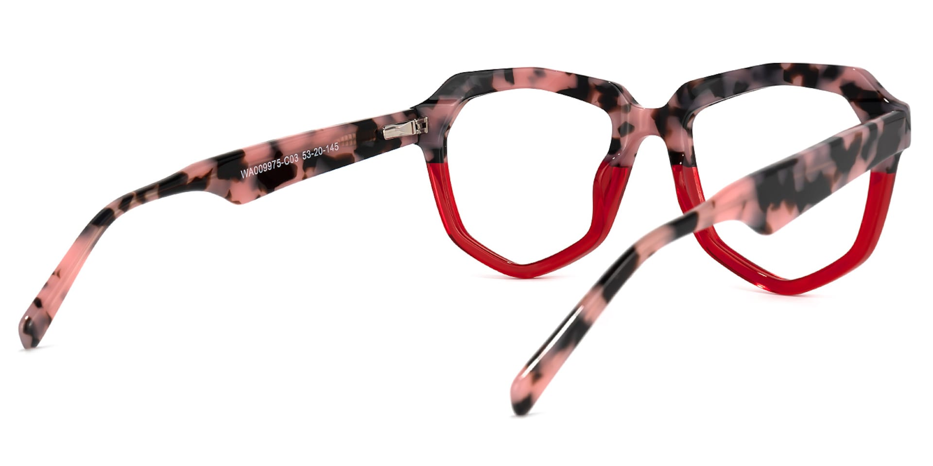 Fondren Geometric Two-Tone Glasses | Zeelool Glasses3