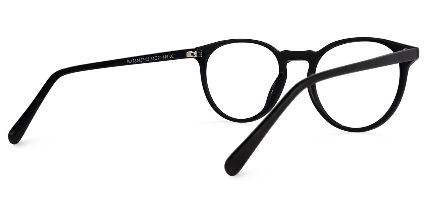 clOJO）っ様 Kasey Round Black Glasses | Zeelool Glasses