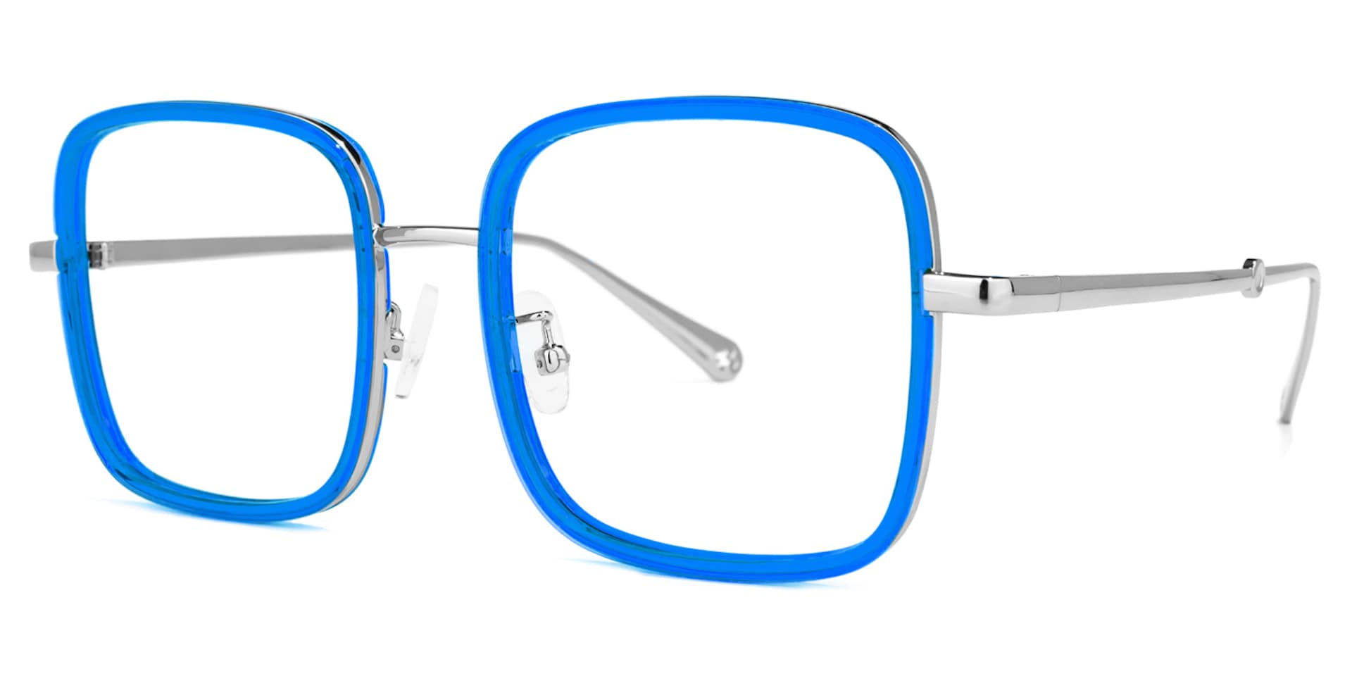 Ozzy Square Blue Glasses | Zeelool Glasses1