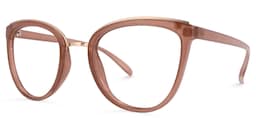 Keyshla Cateye Brown Glasses1