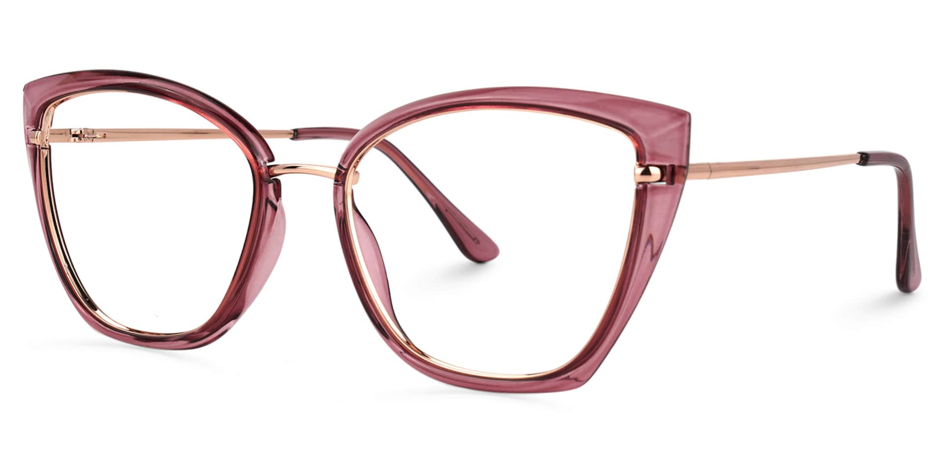 Montalvo Cateye Pink Glasses | Zeelool Glasses1