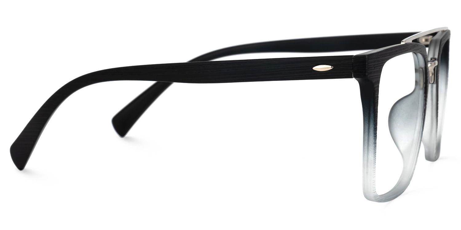 Shumac Square Black-Crystal Glasses | Zeelool Glasses2