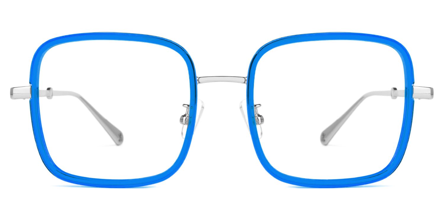 Ozzy Square Blue Glasses | Zeelool Glasses0