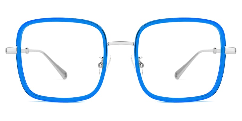 Ozzy Square Blue Glasses | Zeelool Glasses0