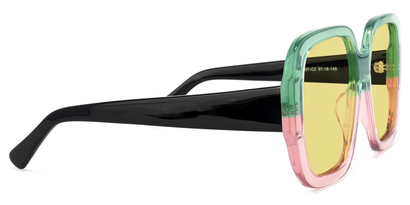 Nikolas Square Green Sunglasses | Zeelool Glasses3