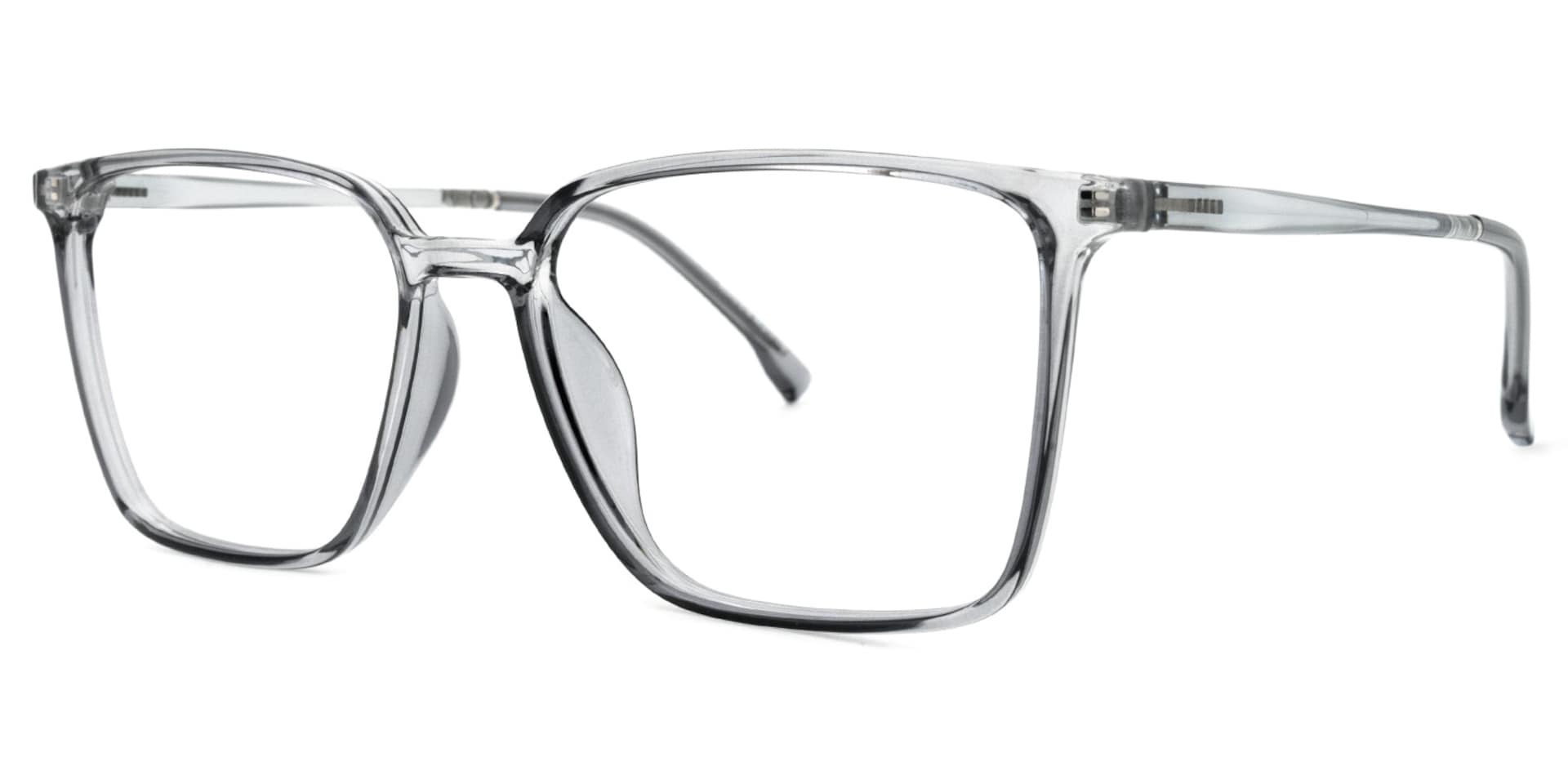Raytina Square Gray Glasses | Zeelool Glasses1