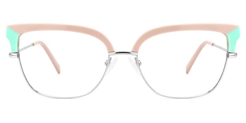 Marcsa Browline Dusty-Pink Glasses | Zeelool Glasses0