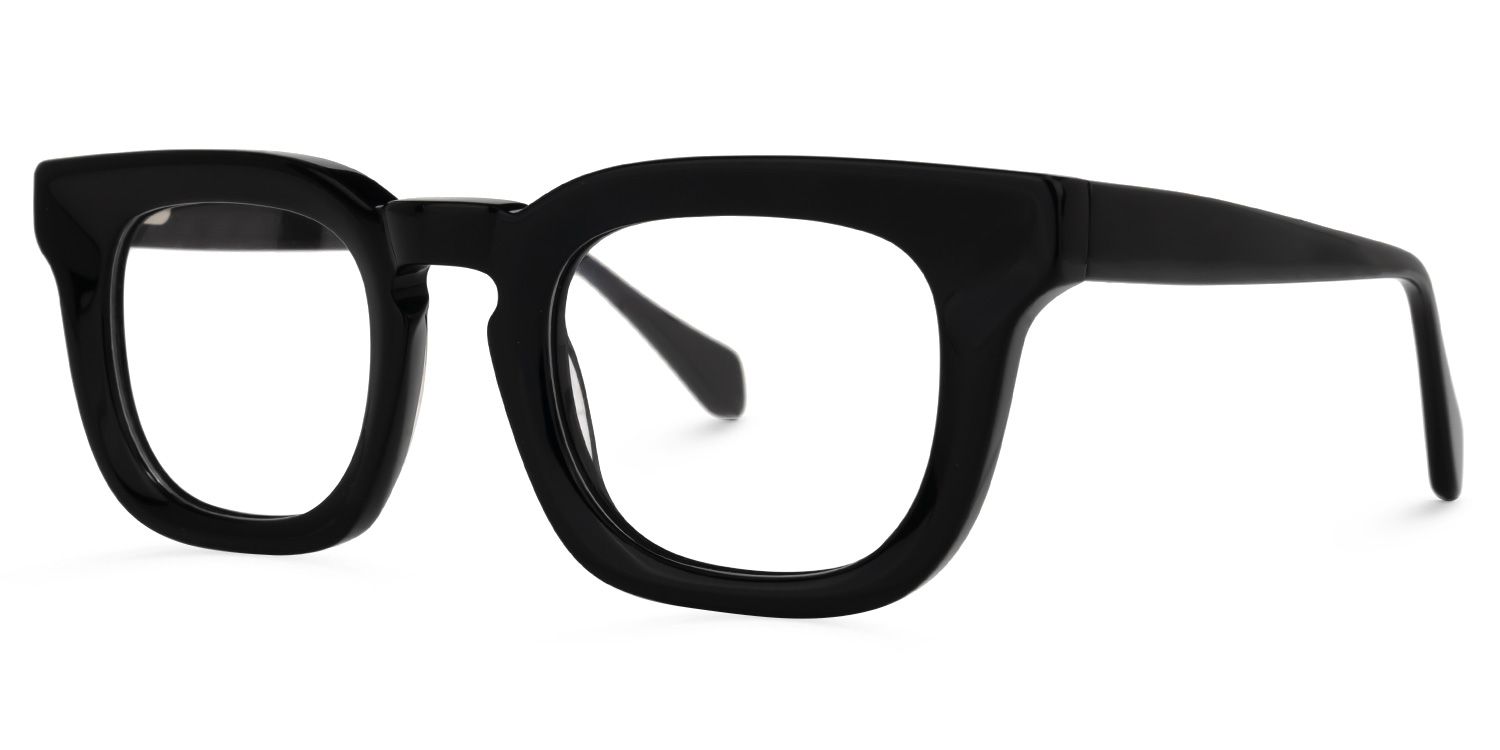 Tenika Square Black Glasses | Zeelool Glasses1