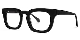 Tenika Square Black Glasses1