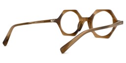 Natalia Geometric Brown Glasses3