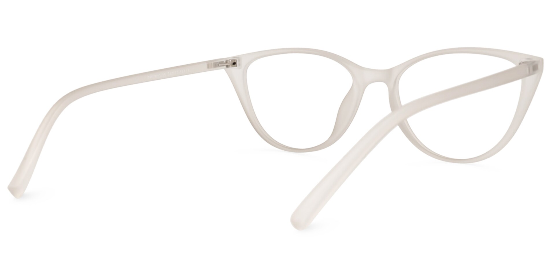 Lucy Cateye White Glasses  | Zeelool Glasses3
