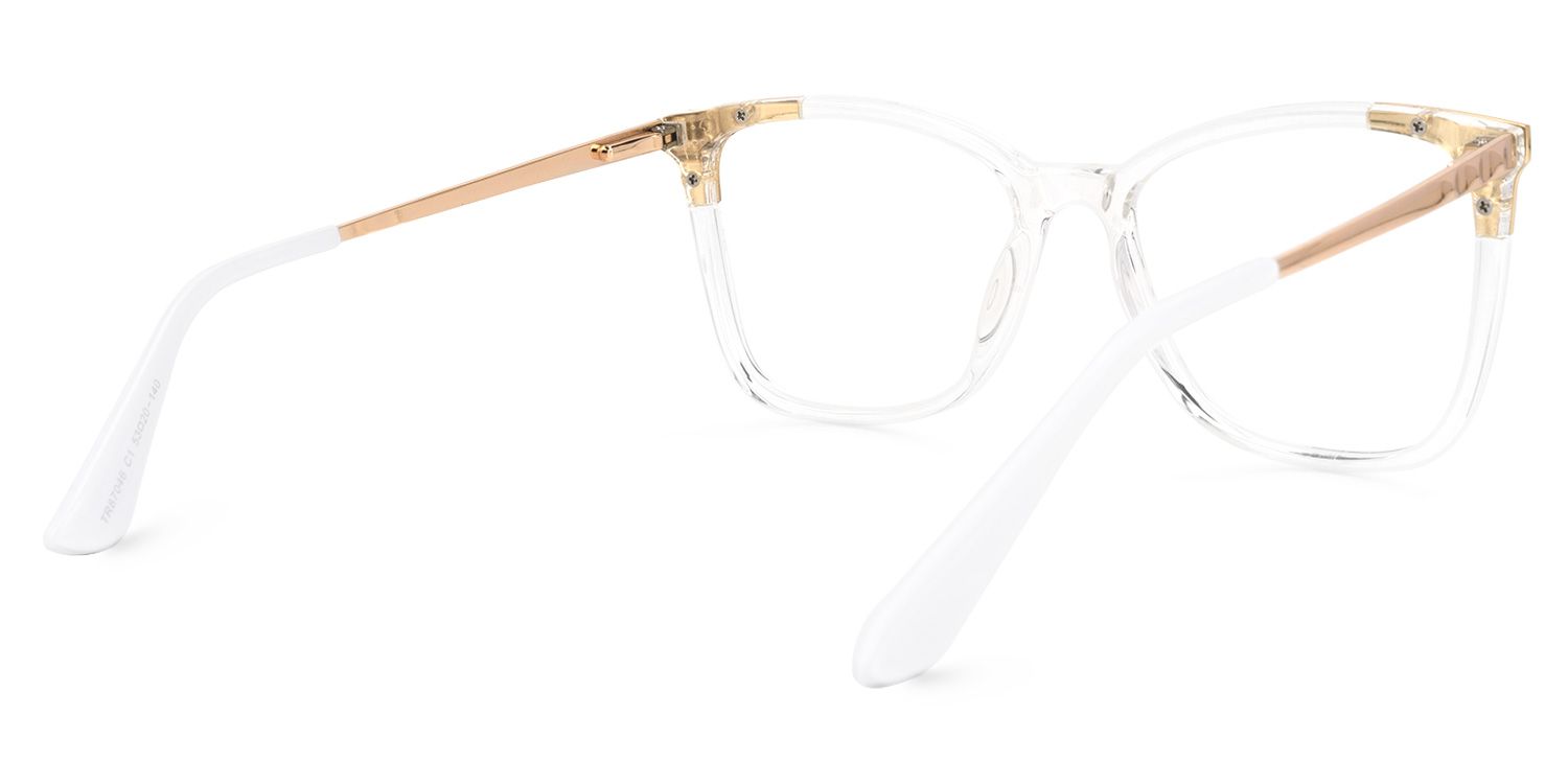 Rokea Square Clear Glasses | Zeelool Glasses3