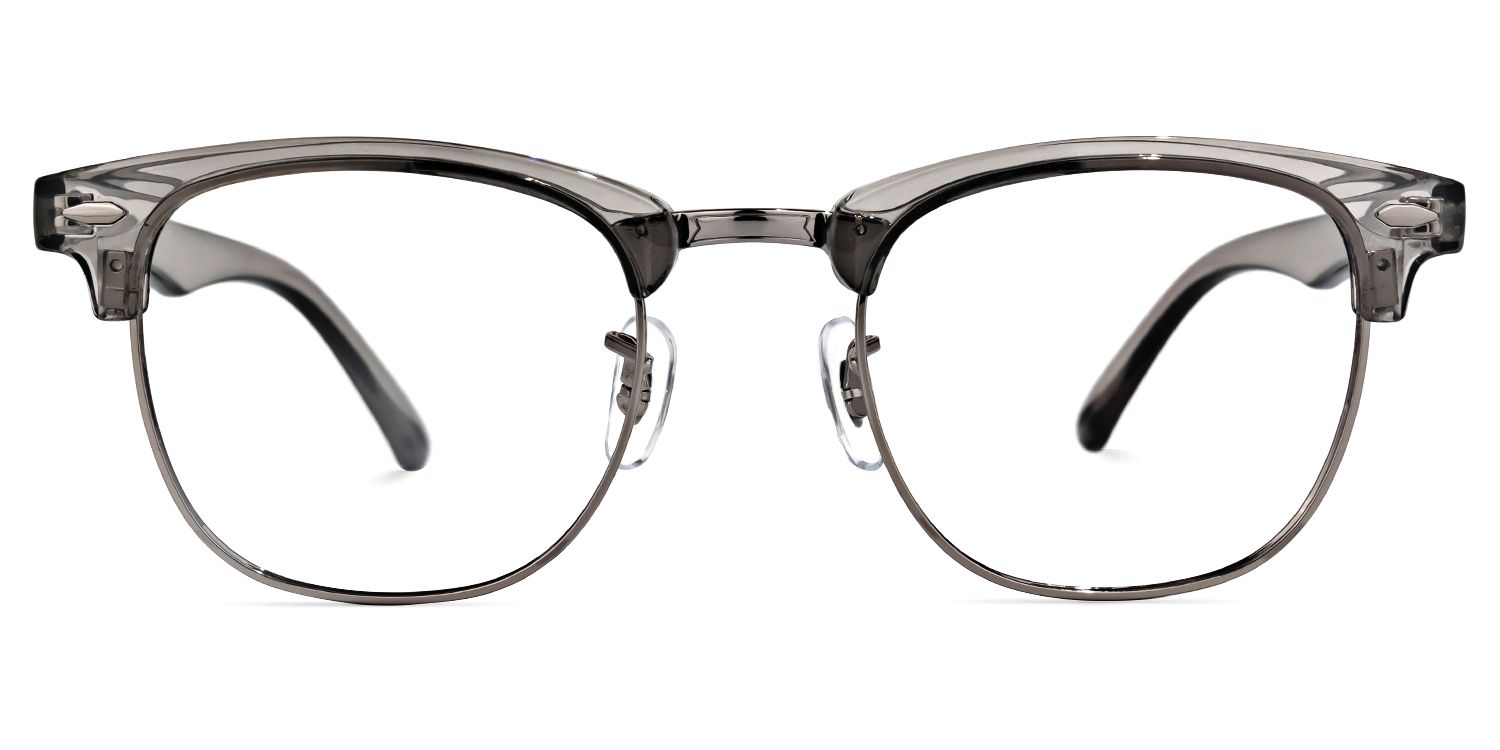 Hacker Browline Gray Glasses | Zeelool Glasses0