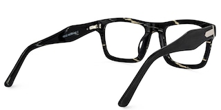 Riley Rectangle Black Glasses4
