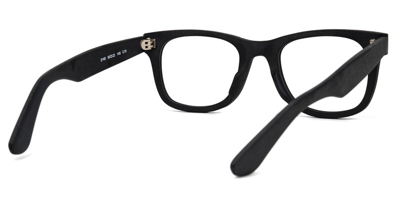 Ernie Square Black Glasses | Zeelool Glasses4