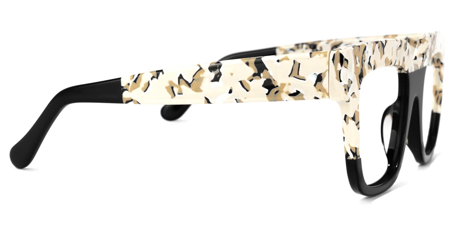 Carolann Square Black Frame Glasses | Zeelool Optical2