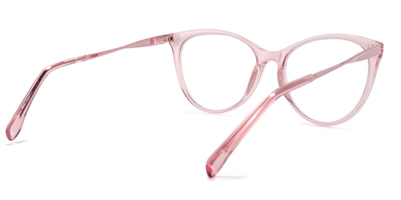 Frances Cateye Pink Glasses | Zeelool Glasses4