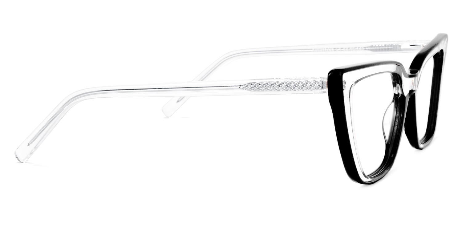 Yosef Cateye Black Glasses2